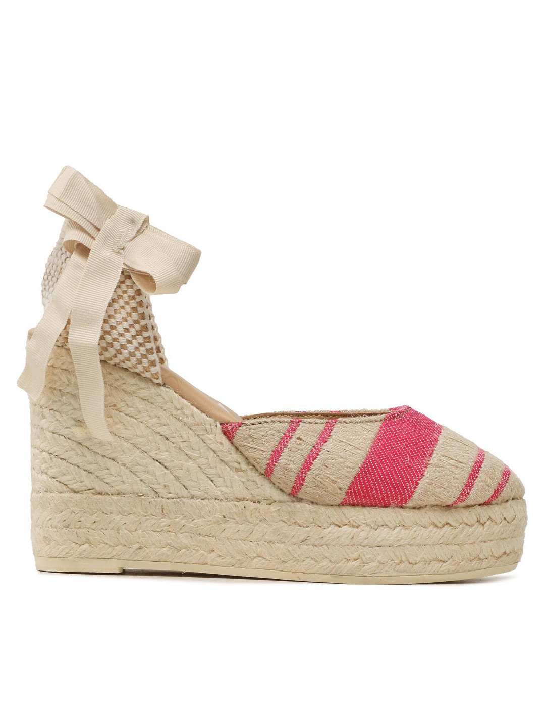 Manebi Espadrilky Wedge Espadrilles G 4 5 Wv Béžová